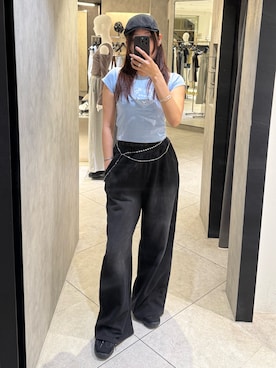 「EMODA（エモダ）のアイテム（帽子）」を使った、菅谷レイナさん（レディース・168cm）の春コーディネート