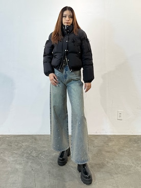 「厚底ブーツ」｜菅谷レイナさん（レディース・168cm）の冬コーディネート