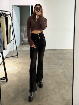 菅谷レイナさん（レディース・168cm）の冬コーディネート