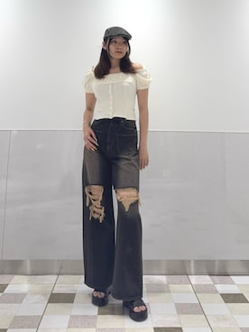 菅谷レイナさん(レディース・168cm)の夏コーディネート