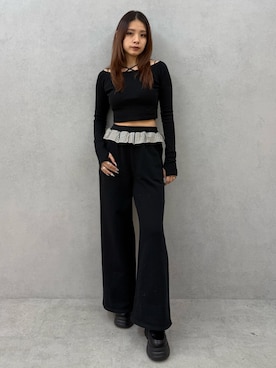 菅谷レイナさん（レディース・168cm）の冬コーディネート