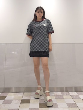 菅谷レイナさん（レディース・168cm）の夏コーディネート