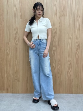 菅谷レイナさん(レディース・168cm)の春コーディネート