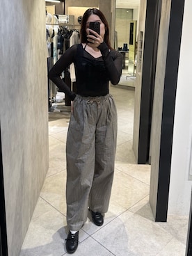 菅谷レイナさん（レディース・168cm）の春コーディネート