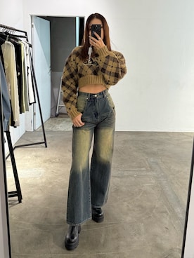 菅谷レイナさん(レディース・168cm)の冬コーディネート