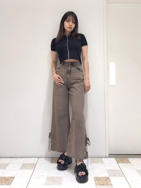 菅谷レイナさん(レディース・168cm)の夏コーディネート
