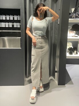 菅谷レイナさん（レディース・168cm）の夏コーディネート