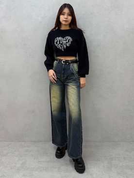 菅谷レイナさん（レディース・168cm）の冬コーディネート