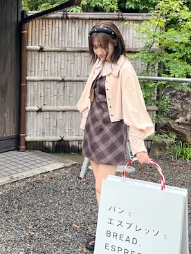 「アイテム（ナイロンジャケット）」を使った、Reikaさん（レディース・156cm）の秋コーディネート