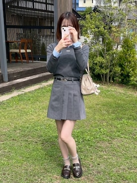 「しまむら（シマムラ）のアイテム（バッグ）」を使った、Marinさん（レディース・156cm）の春コーディネート