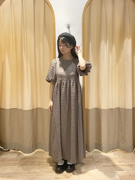 「ehka sopo（エヘカソポ）のアイテム（ハンチング/ベレー帽）」を使った、mifyさん（レディース・152cm）の夏コーディネート