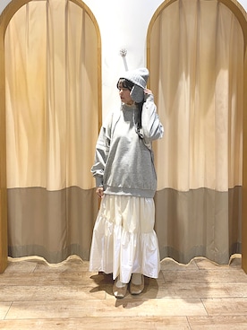 「アイテム（帽子）」を使った、mifyさん（レディース・152cm・20代）の冬コーディネート