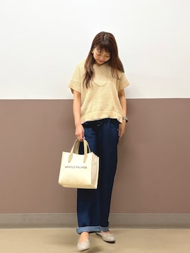 「Arnold Palmer（アーノルドパーマー）のアイテム」を使った、アーノルドパーマー＠イオンレイクタウン店さん（レディース・152cm）の春コーディネート