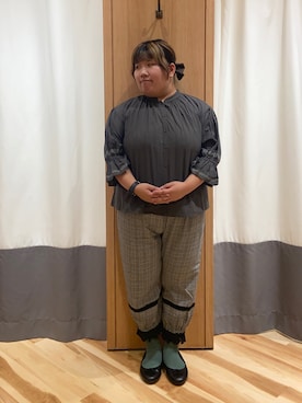「ナチュラル」｜ハマノさん（骨格ストレート・レディース・154cm）の夏コーディネート