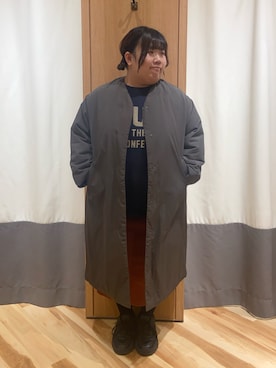 「Samansa Mos2（サマンサ モスモス）のアイテム（その他アウター）」を使った、ハマノさん（骨格ストレート・レディース・154cm）の秋コーディネート