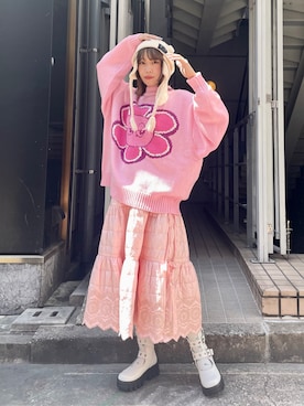 「Candy Stripper」｜「アイテム（ニットキャップ/ビーニー）」を使った、CandyStripper_hotoriさん（レディース・160cm）の秋コーディネート