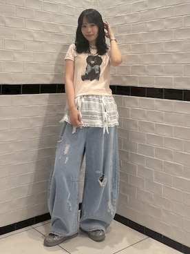 「Candy Stripper」｜CandyStripper_hotoriさん（レディース・160cm）の夏コーディネート