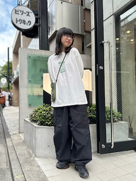 「MANASTASH（マナスタッシュ）のアイテム（バッグ）」を使った、コト星さん（レディース・156cm）の秋コーディネート