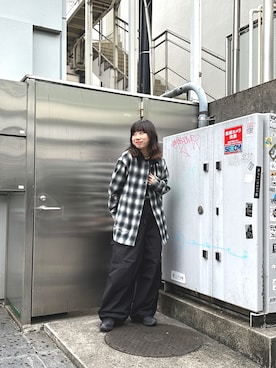 「MANASTASH（マナスタッシュ）のアイテム」を使った、コト星さん（レディース・156cm）の夏コーディネート