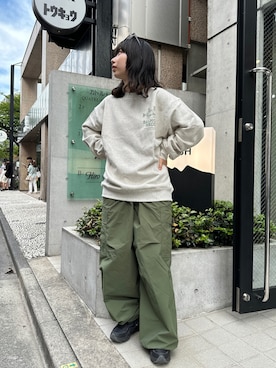 「MANASTASH（マナスタッシュ）のアイテム（パンツ）」を使った、コト星さん（レディース・156cm）の秋コーディネート