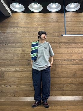 「MANASTASH（マナスタッシュ）のアイテム」を使った、コト星さん（レディース・156cm）の秋コーディネート