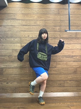 「MANASTASH（マナスタッシュ）のアイテム（その他トップス）」を使った、コト星さん（レディース・156cm）の夏コーディネート