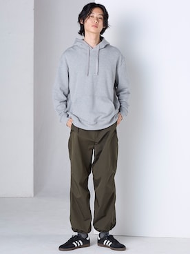 「アイテム（パーカー）」を使った、nissen Mens Modelsさん（メンズ・183cm）の夏コーディネート