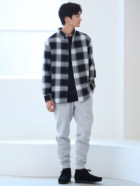 「nissen（ニッセン）のアイテム」を使った、nissen Mens Modelsさん（メンズ・178cm）の秋コーディネート