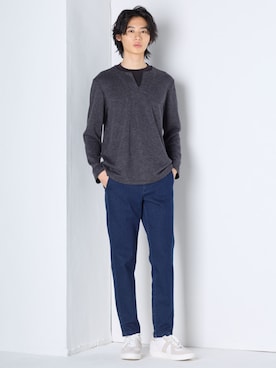 「メンズ」｜nissen Mens Modelsさん（メンズ・184cm）の秋コーディネート