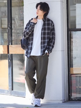 「nissen（ニッセン）のアイテム」を使った、nissen Mens Modelsさん（メンズ・184cm）の秋コーディネート