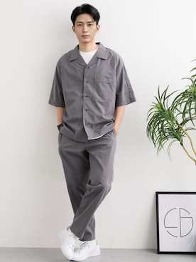 「nissen（ニッセン）のアイテム」を使った、nissen Mens Modelsさん（メンズ・177cm）の夏コーディネート