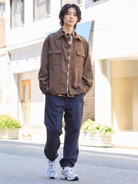 「nissen（ニッセン）のアイテム」を使った、nissen Mens Modelsさん（メンズ・184cm）の秋コーディネート