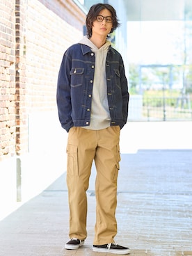 「メンズファッション」｜nissen Mens Modelsさん（メンズ・183cm）の秋コーディネート