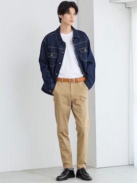 「アイテム（ジャケット/アウター）」を使った、nissen Mens Modelsさん（メンズ・185cm）の夏コーディネート