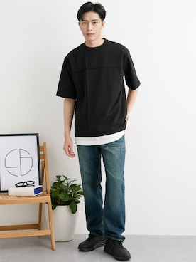 「nissen（ニッセン）のアイテム」を使った、nissen Mens Modelsさん（メンズ・177cm）の夏コーディネート