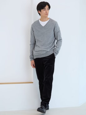 「nissen（ニッセン）のアイテム」を使った、nissen Mens Modelsさん（メンズ・178cm）の秋コーディネート