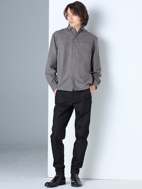 「メンズファッション」｜nissen Mens Modelsさん（メンズ・185cm）の秋コーディネート