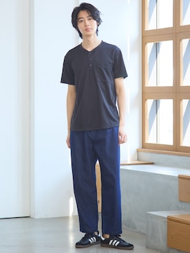 nissen Mens Modelsさん（メンズ・183cm）の春コーディネート