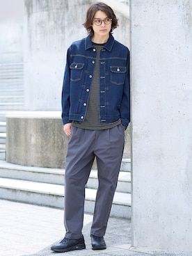 「アイテム（トップス）」を使った、nissen Mens Modelsさん（メンズ・185cm）の夏コーディネート