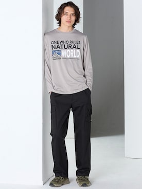 「アイテム（パンツ）」を使った、nissen Mens Modelsさん（メンズ・185cm）の秋コーディネート