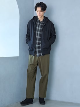 nissen Mens Modelsさん（メンズ・185cm）の秋コーディネート