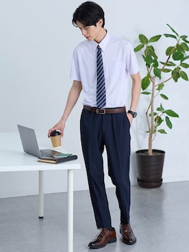 「アイテム（シューズ）」を使った、nissen Mens Modelsさん（メンズ・185cm）の夏コーディネート