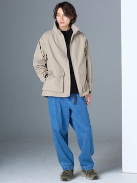 「アイテム（スウェット）」を使った、nissen Mens Modelsさん（メンズ・185cm）の秋コーディネート