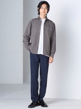「アイテム（フォーマルスーツ/小物）」を使った、nissen Mens Modelsさん（メンズ・183cm）の秋コーディネート