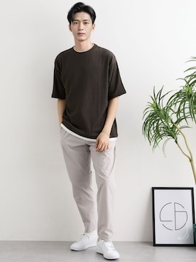 「nissen（ニッセン）のアイテム」を使った、nissen Mens Modelsさん（メンズ・177cm）の夏コーディネート
