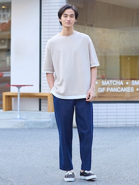 「nissen（ニッセン）のアイテム」を使った、nissen Mens Modelsさん（メンズ・178cm）の春コーディネート
