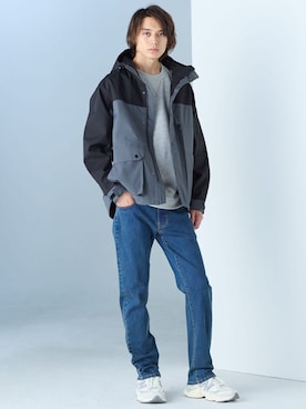 「アイテム（スウェット）」を使った、nissen Mens Modelsさん（メンズ・185cm）の秋コーディネート