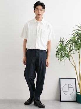 「nissen（ニッセン）のアイテム」を使った、nissen Mens Modelsさん（メンズ・177cm）の夏コーディネート