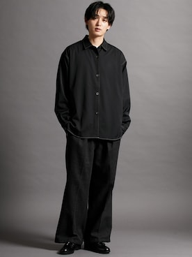 「ステッチ」｜nissen Mens Modelsさん（メンズ・185cm）の冬コーディネート