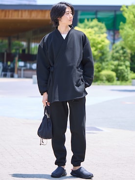 「アイテム（ルームウェア/パジャマ）」を使った、nissen Mens Modelsさん（メンズ・183cm）の秋コーディネート
